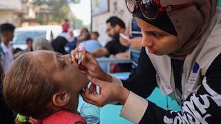 Main article image for story titled 'Polio Vaccinations in Gaza'