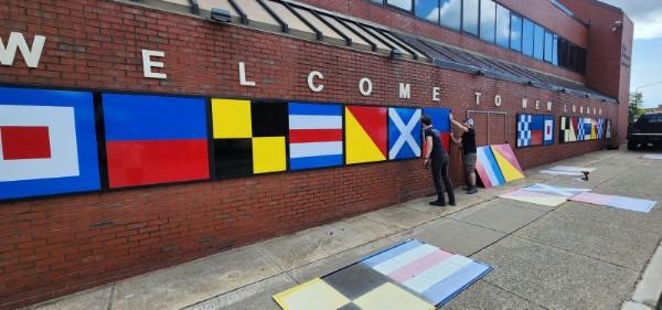 Main article image for story titled 'New London Rotary Refreshes Sign'