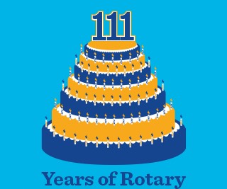 Rotary 111th Anniversary Logo