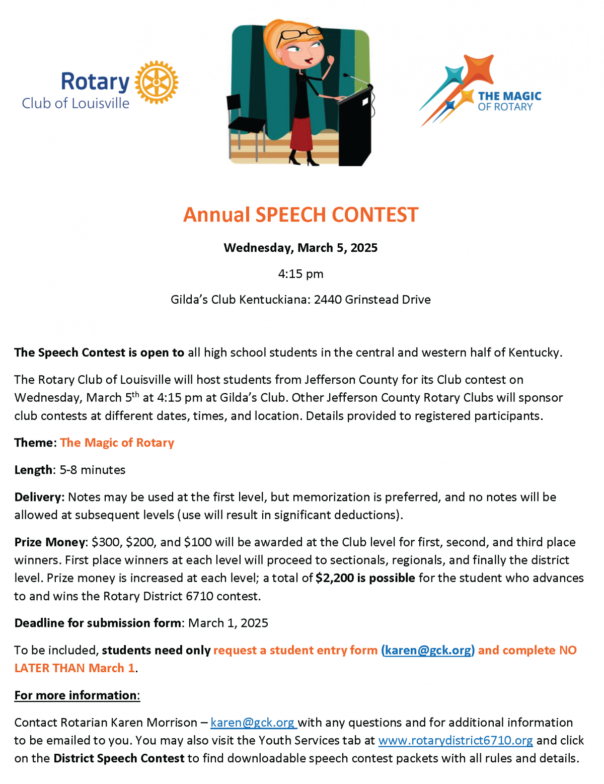 Rotary Speech Contest Info