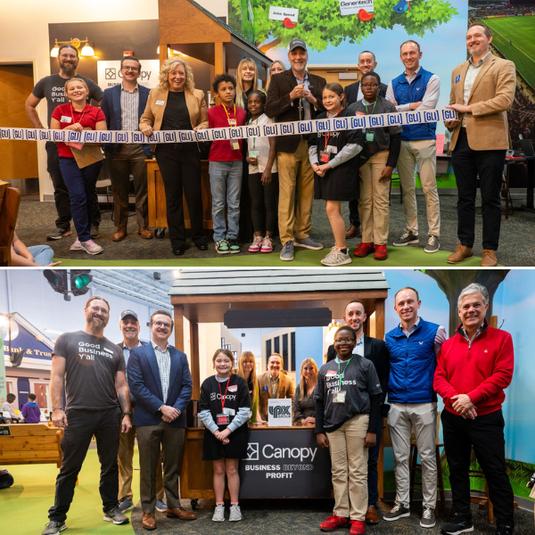 Canopy ribbon cutting at JA BizTown