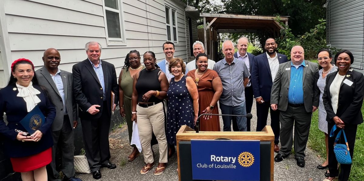 Rotary West Louisville Housing Initiative Celebrates First Homebuyer