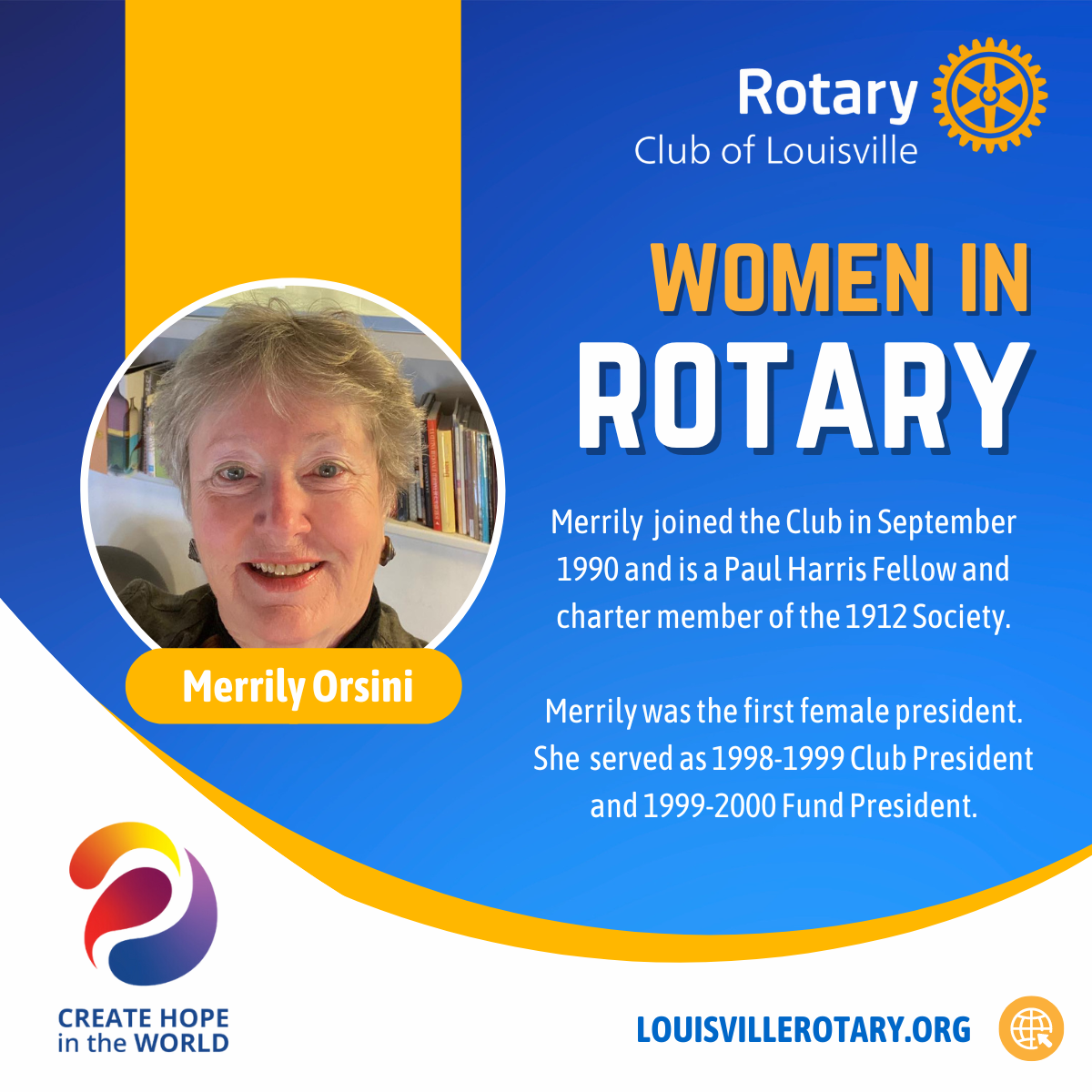 Women in Rotary Merrily Orsini